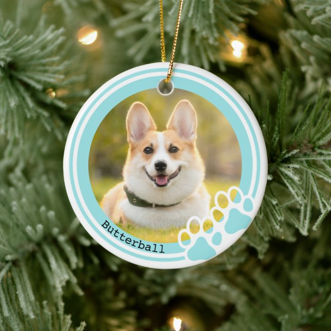Customisable Pawprint Pet Ornament (Tree)