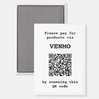 Customisable Payment Platform QR code Magnet