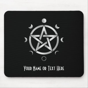 Customisable Pentacle Moon Phase Mouse Pad