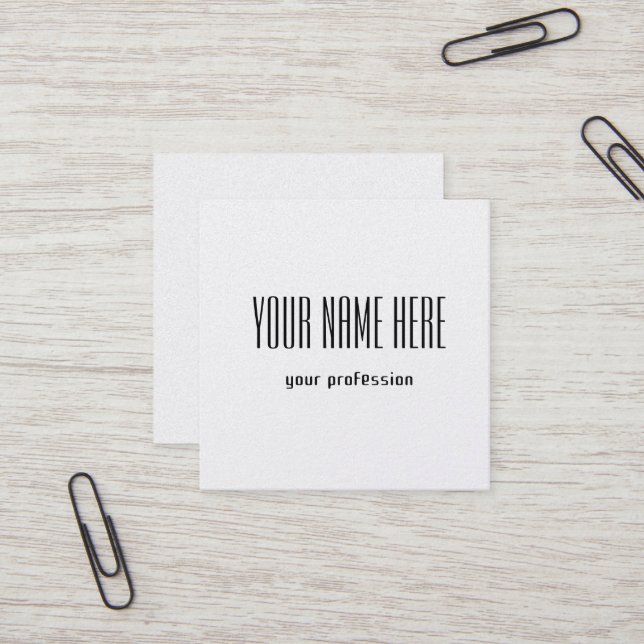 Customisable personal business card (Front/Back In Situ)