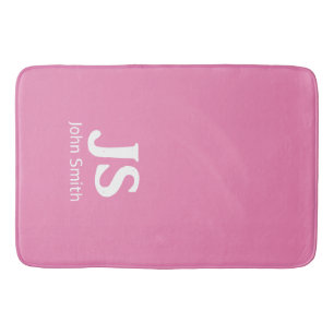 Customisable personal initials bath mat