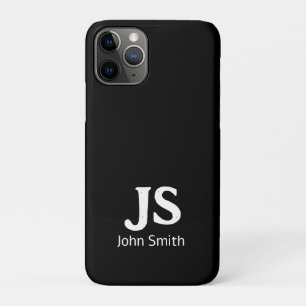 Customisable personal initials iPhone 11 pro case