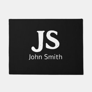 Customisable personal initials doormat