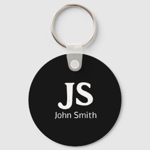 Customisable personal initials key ring