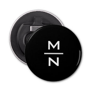Customisable personal monogram bottle opener
