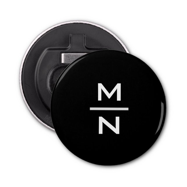 Customisable personal monogram bottle opener (Front)
