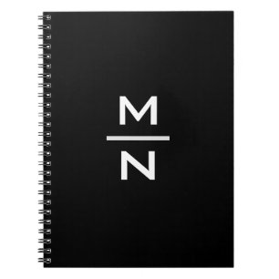 Customisable personal monogram notebook