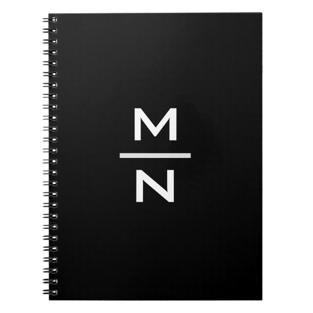 Customisable personal monogram notebook (Front)
