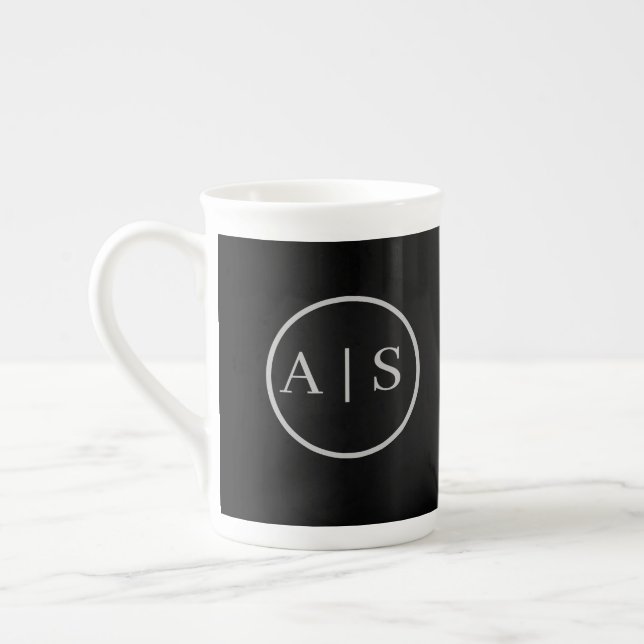 Customisable personal name bone china mug (Left)