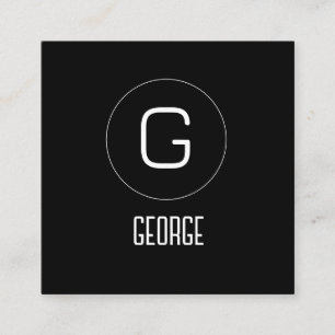 Customisable personal name logo appointment card