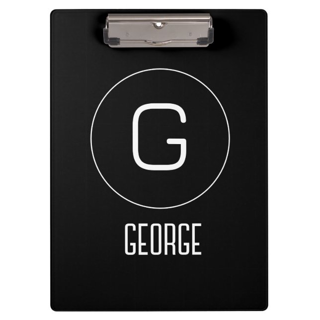 Customisable personal name logo  clipboard (Front)