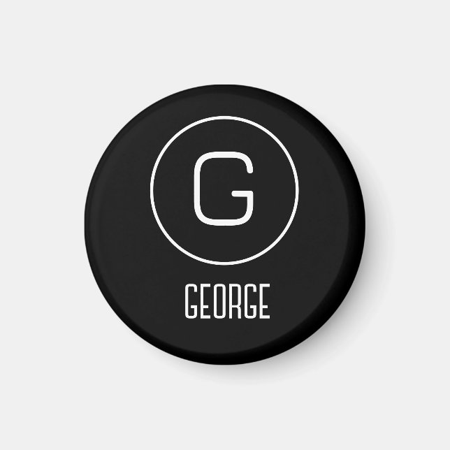 Customisable personal name logo  magnet (Front)