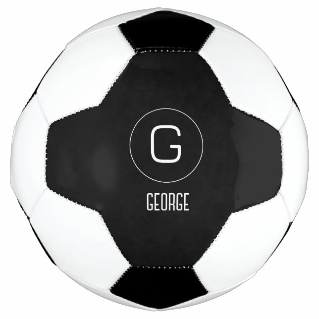 Customisable personal name logo  soccer ball (Front)