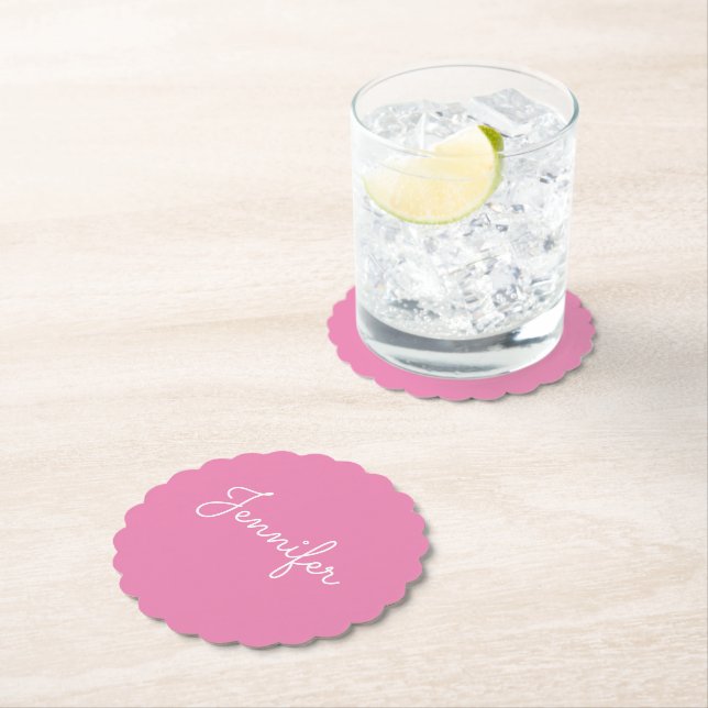 Customisable personal name, Personal name Paper Coaster (Insitu)