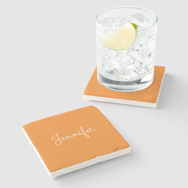 Customisable personal name, Personal name Stone Coaster (Side)