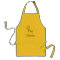 Customisable personalise apron with chef hat