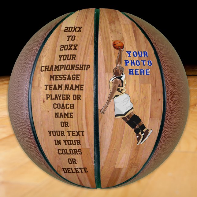 Customisable Personalised Basketball PHOTO, TEXT (Photo Basketball and Personalized Basketballs. Personalized Basketball with Photo. )