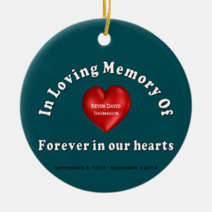 Customisable Personalised Memorial Ceramic Tree Decoration