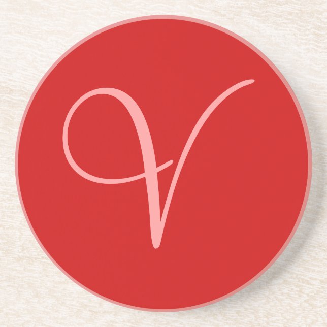 Customisable Personalised V Coaster (Front)