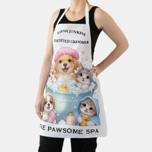 Customisable Pet Grooming Apron – Cute Kawaii Pets