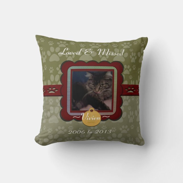 Customisable Pet Memorial  Cushion (Front)
