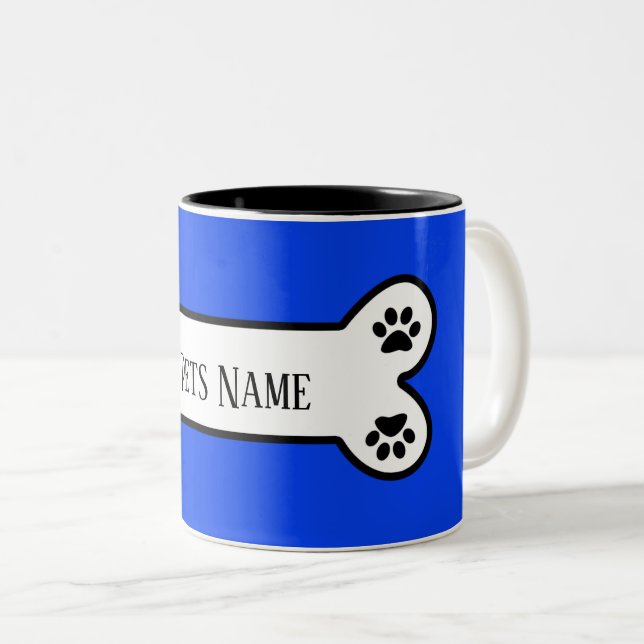 Customisable Pet  Name Dog Mug (Front Right)