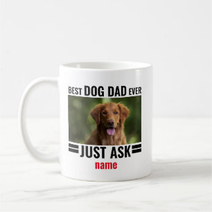 Customisable Pet Photo Best Dog Dad Ever Funny  Coffee Mug