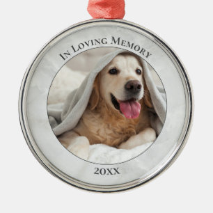 Customisable PET PHOTO MEMORIAL Metal Ornament