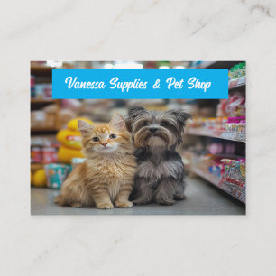 Customisable Pet Shop Business Card
