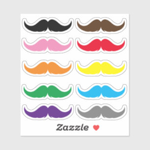 Customisable Petite Handlebar Moustache Set