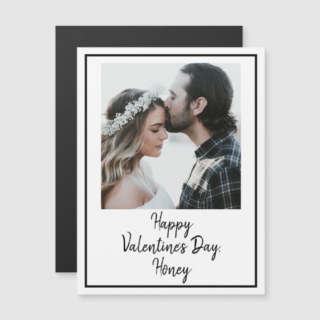 Customisable Photo and Text Valentine's Day Card (Front/Back)