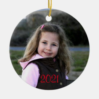 Customisable photo Christmas ornament gift