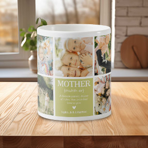 Customisable Photo Collage Mother Definition Coffee Mug