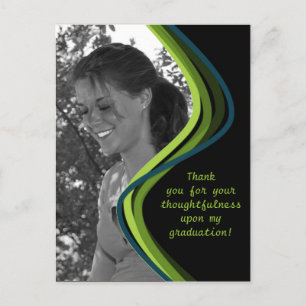 Customisable Photo - Graduation Thank You Card