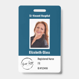Customisable Photo ID Badge with Logo