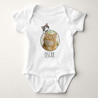 Customisable  Photo+Name Baby Bodysuit