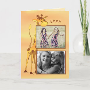 Customisable Photo, Name Sister Congratulations Gi Card