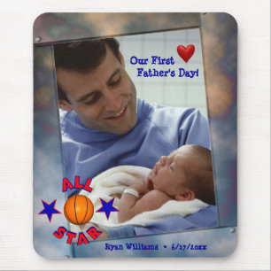Customisable Photo Our First Fathers Day Mousepad