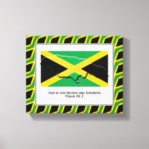 Customisable Photo Patriotic JAMAICA Canvas Print