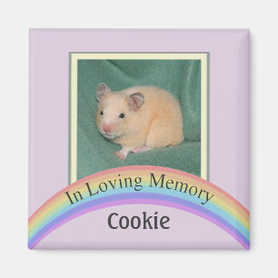 Customisable Photo Pet Memorial (Mauve) Magnet