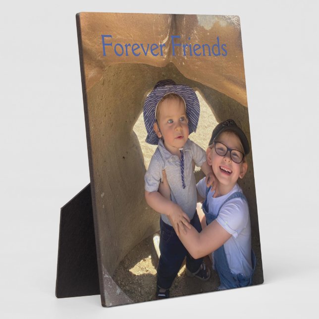 Customisable Photo Plaque, FOREVER FRIENDS Plaque (Side)