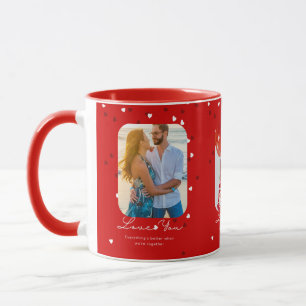 Customisable Photo Red Valentine's day Mug
