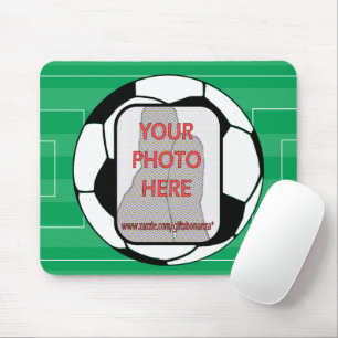Customisable photo soccer ball Mousepads