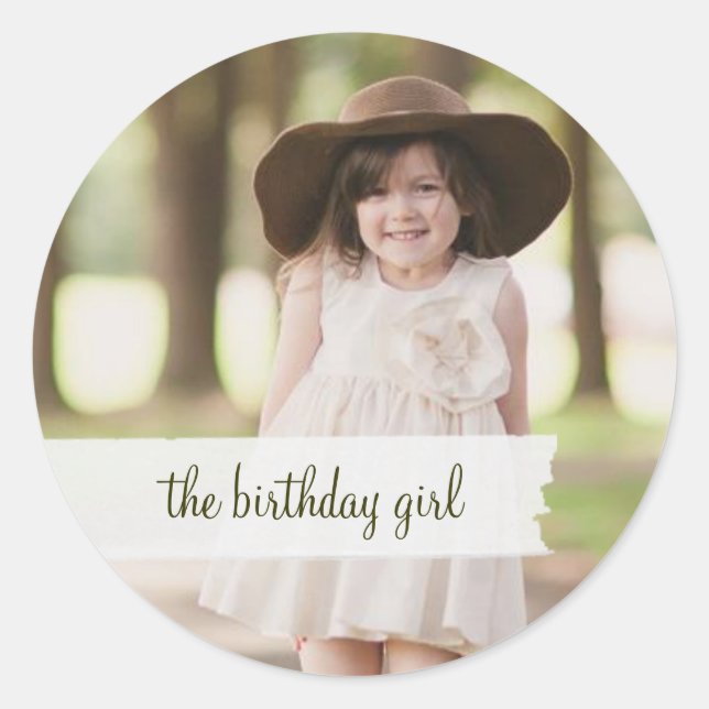 Customisable Photo Sticker (Front)