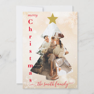 Customisable Photo Template Christmas Card