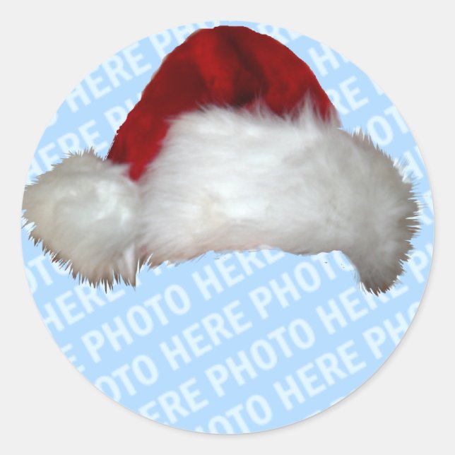 Customisable Photo Template Christmas Seals (Front)