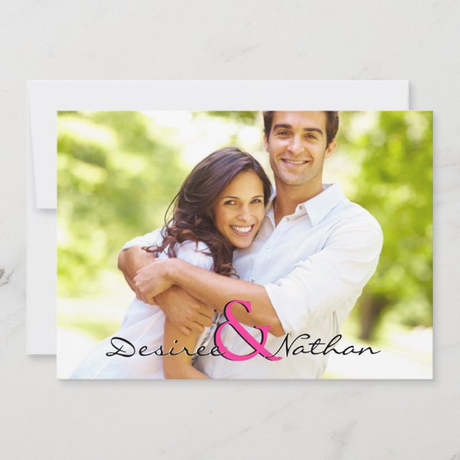 Customisable Photo Wedding Invitation (Front)