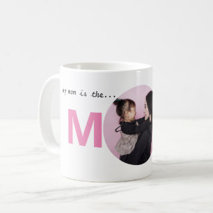 Customisable Photo World's Best Mum Pink Coffee Mug