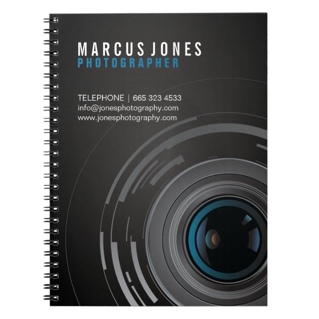 Customisable Photographer Notebook (Front)
