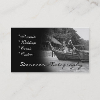Customisable Photography Business Card